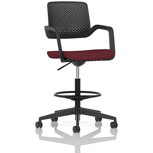 Cosmo Hi Rise Chair Black Frame Bespoke Colour Seat Ginseng Chilli Easy2Order : KCUP4686