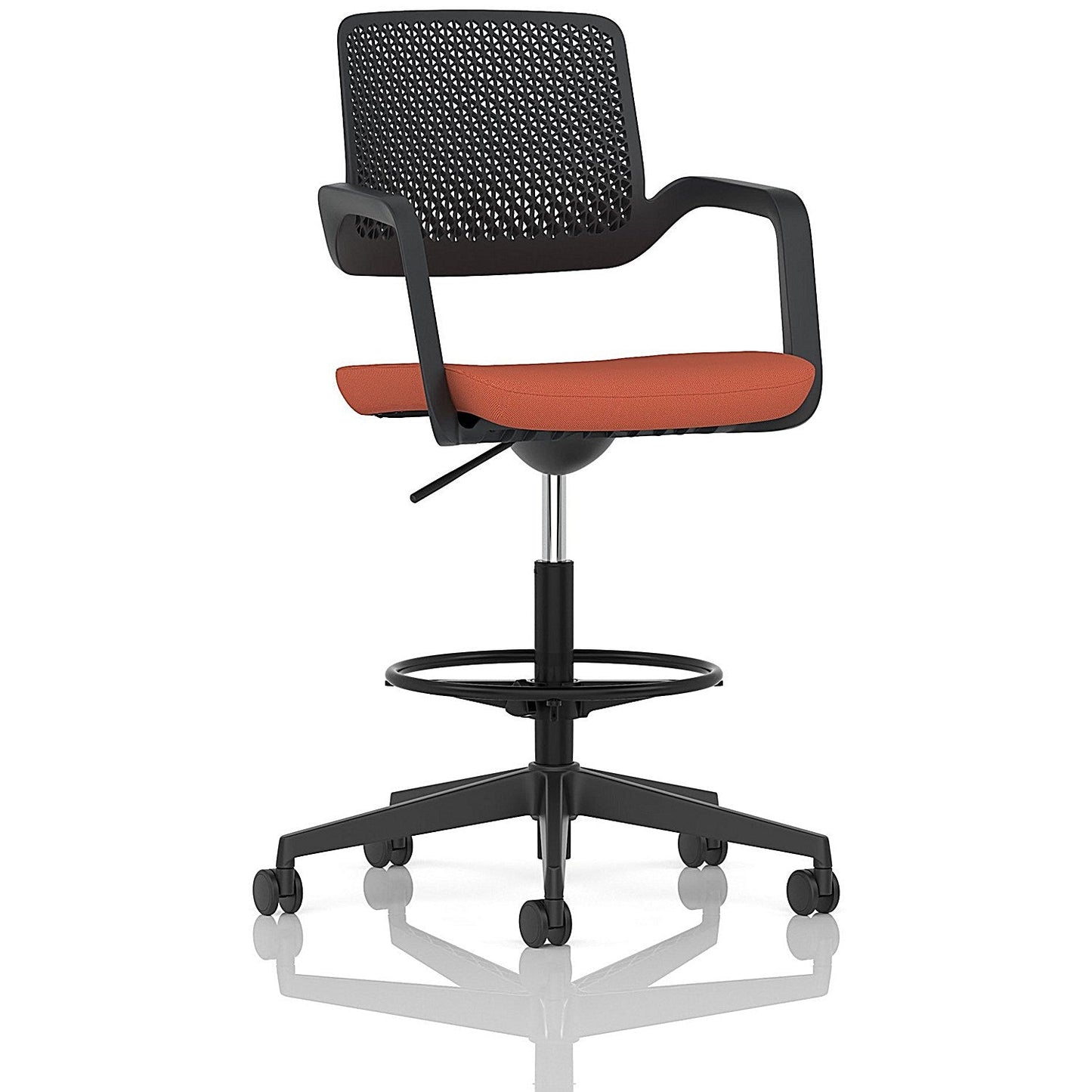Cosmo Hi Rise Chair Black Frame Bespoke Colour Seat Quest Crab Easy2Order : KCUP4697
