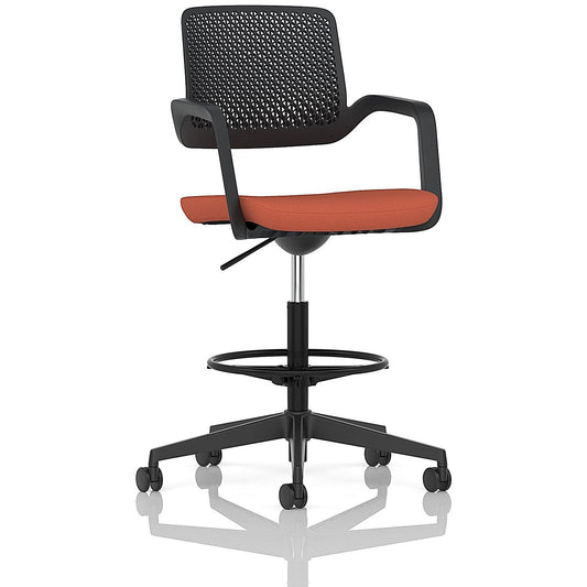 Cosmo Hi Rise Chair Black Frame Bespoke Colour Seat Quest Crab Easy2Order : KCUP4697