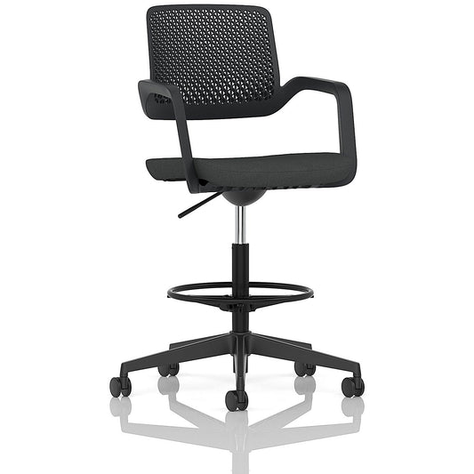 Cosmo Hi Rise Chair Black Frame Bespoke Colour Seat Quest Mussel Easy2Order : KCUP4700