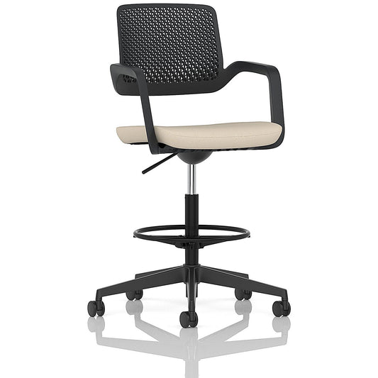Cosmo Hi Rise Chair Black Frame Bespoke Colour Seat Quest Salt Easy2Order : KCUP4701