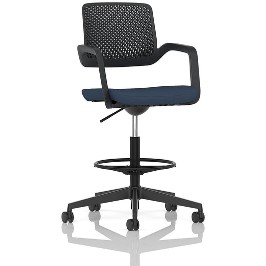Cosmo Hi Rise Chair Black Frame Bespoke Colour Seat Quest Whelk Easy2Order : KCUP4704