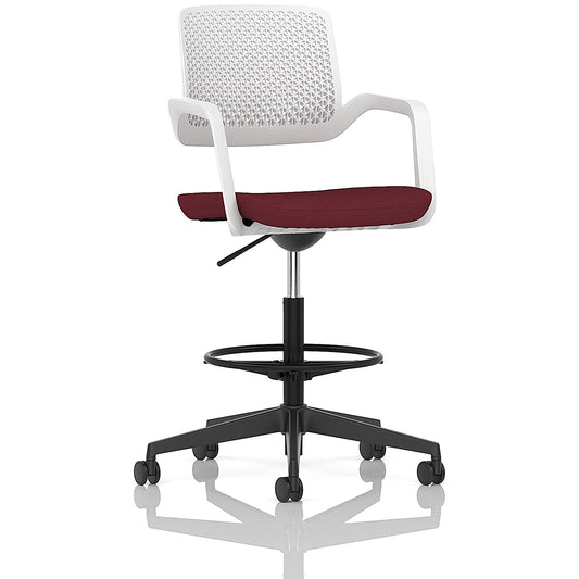 Cosmo Hi Rise Chair White Frame Bespoke Colour Seat Ginseng Chilli Easy2Order : KCUP4706