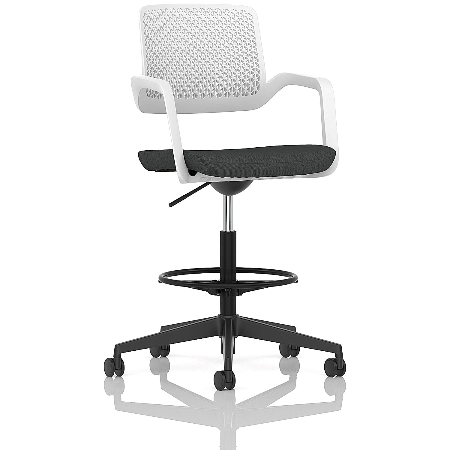 Cosmo Hi Rise Chair White Frame Bespoke Colour Seat Quest Mussel Easy2Order : KCUP4720