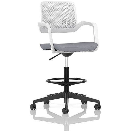 Cosmo Hi Rise Chair White Frame Bespoke Colour Seat Quest Shell Easy2Order : KCUP4722