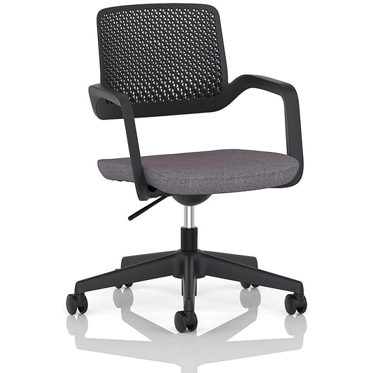 Cosmo Task Operator Chair Black Frame Bespoke Colour Seat Rivet Fuse Easy2Order : KCUP4734