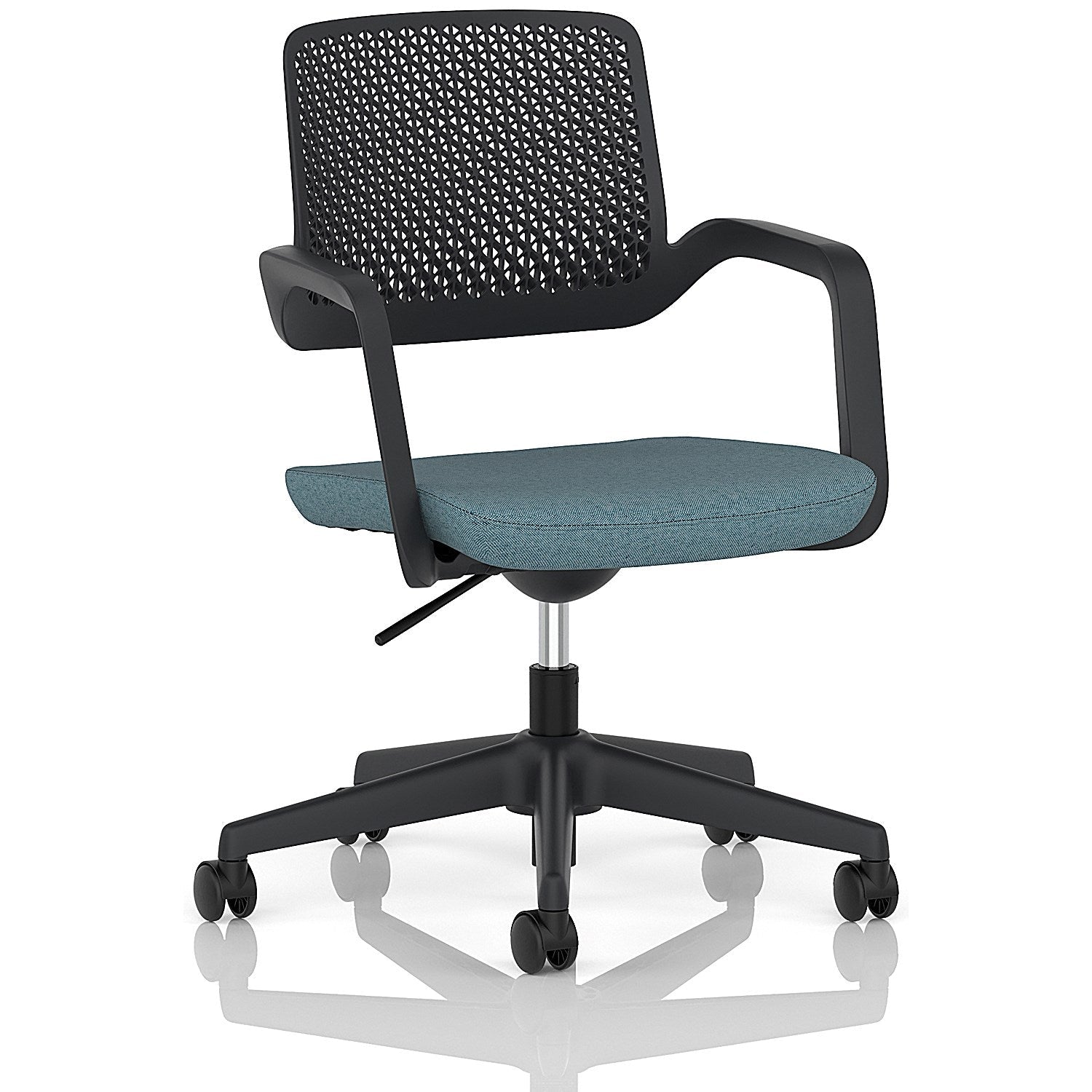 Cosmo Task Operator Chair Black Frame Bespoke Colour Seat Rivet Quench Easy2Order : KCUP4735