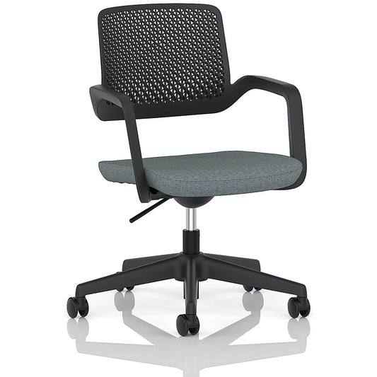 Cosmo Task Operator Chair Black Frame Bespoke Colour Seat Rivet Tensile Easy2Order : KCUP4736