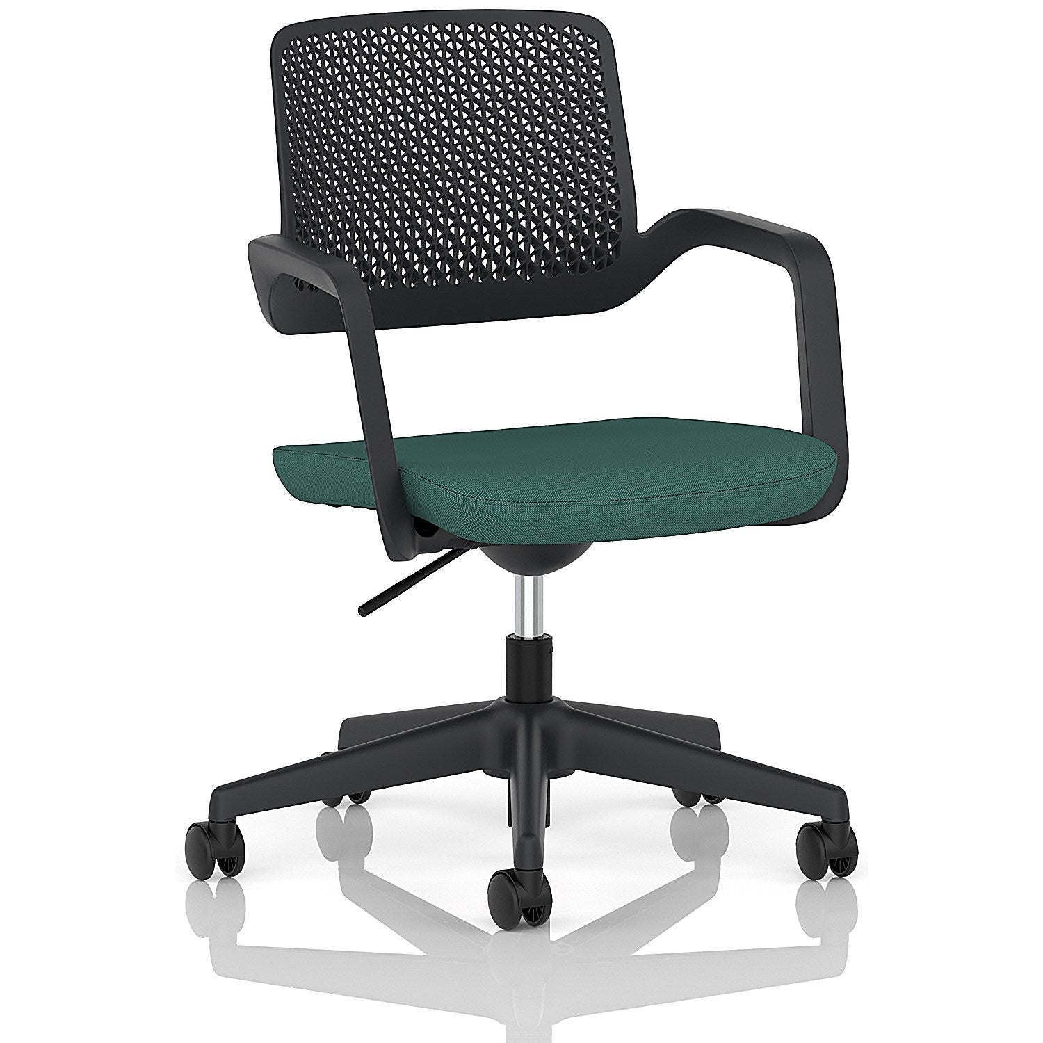 Cosmo Task Operator Chair Black Frame Bespoke Colour Seat Quest Kelp Easy2Order : KCUP4738