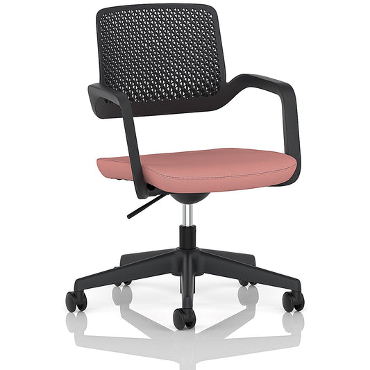 Cosmo Task Operator Chair Black Frame Bespoke Colour Seat Quest Shrimp Easy2Order : KCUP4743