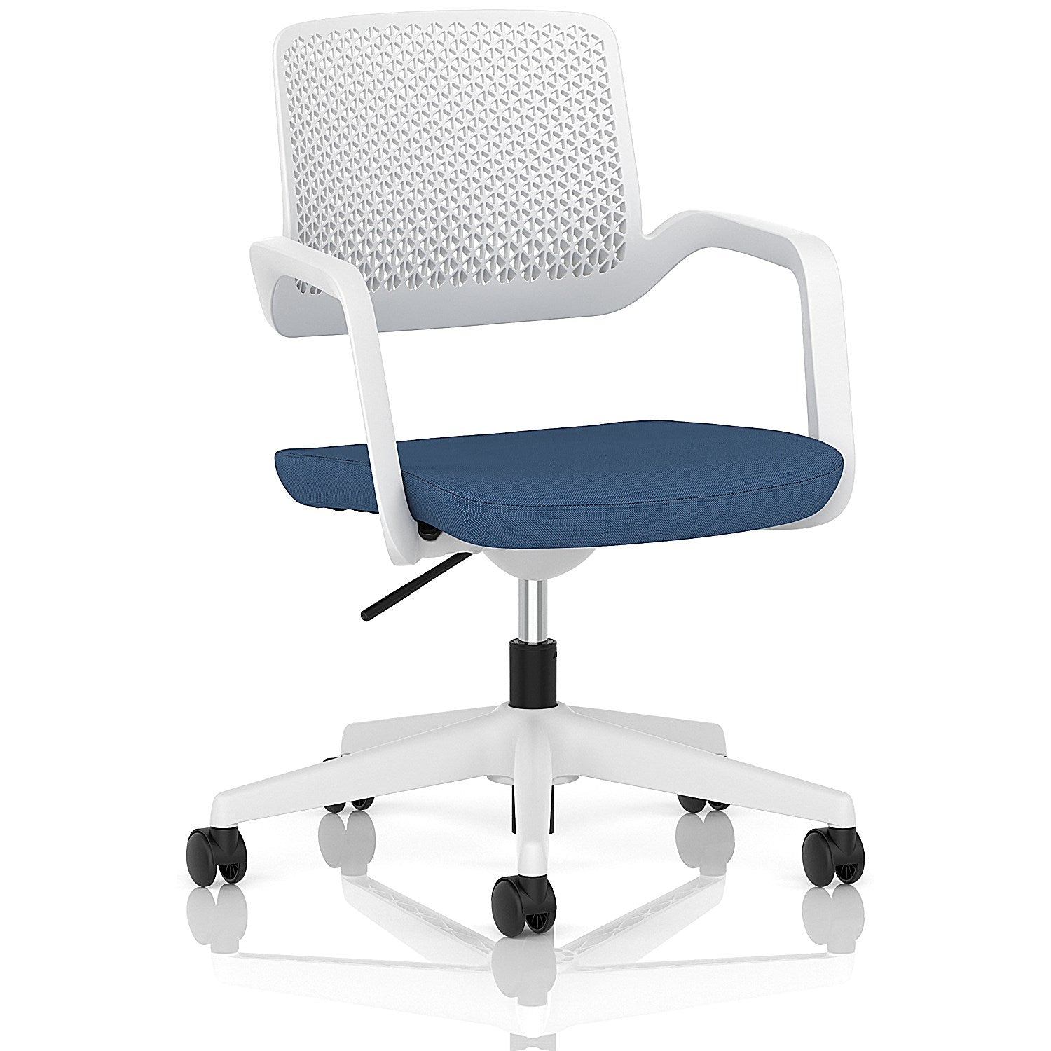 Cosmo Task Operator Chair White Frame Bespoke Colour Seat Quest Limpet Easy2Order : KCUP4759