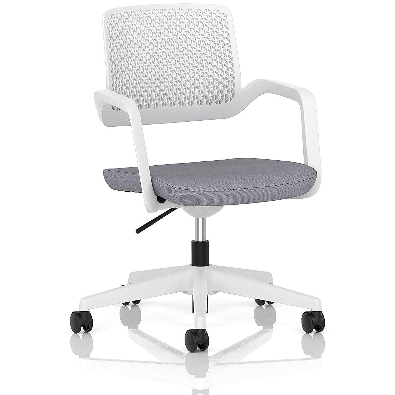 Cosmo Task Operator Chair White Frame Bespoke Colour Seat Quest Shell Easy2Order : KCUP4762