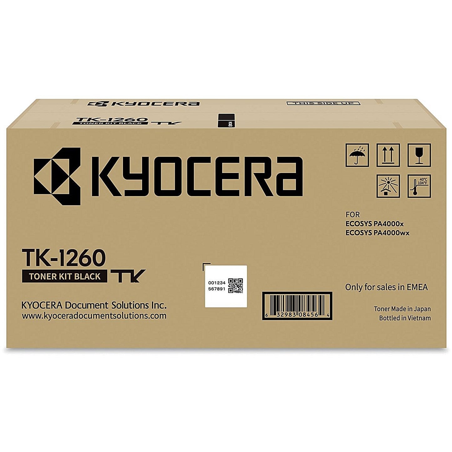 Kyocera TK-1260 Toner Cartridge Black 1T0C150NL0 Easy2Order : KE08456