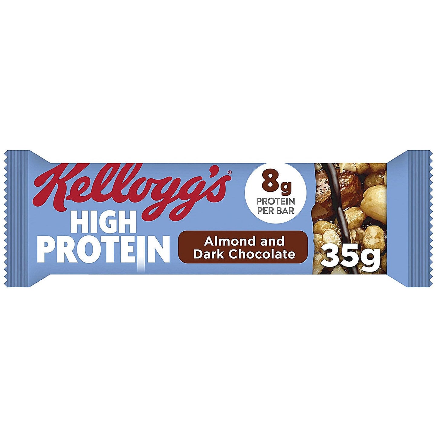 Kelloggs High Protein Almond and Dark Chocolate Snack Bars, 35g, Pack of 16 Easy2Order : KEL00784