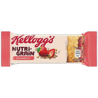 Kellogg's Strawberry Nutrigrain Breakfast Bars, 37g, Pack of 25