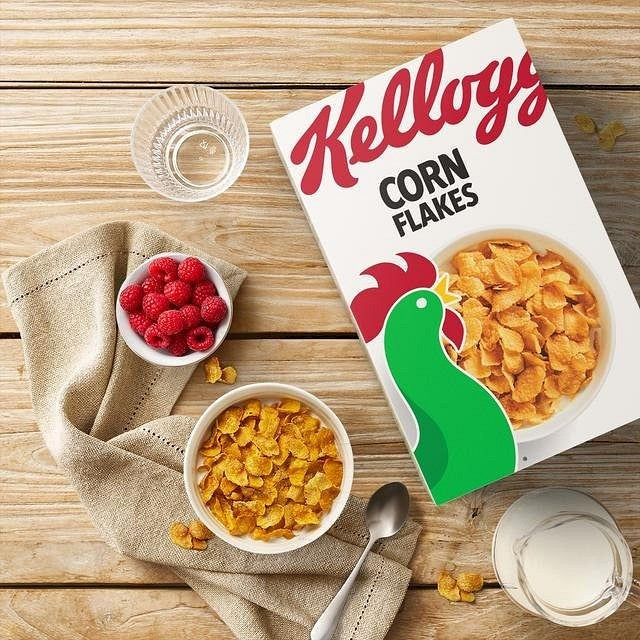 Kellogg's Corn Flakes Bag, 500g, Pack of 4