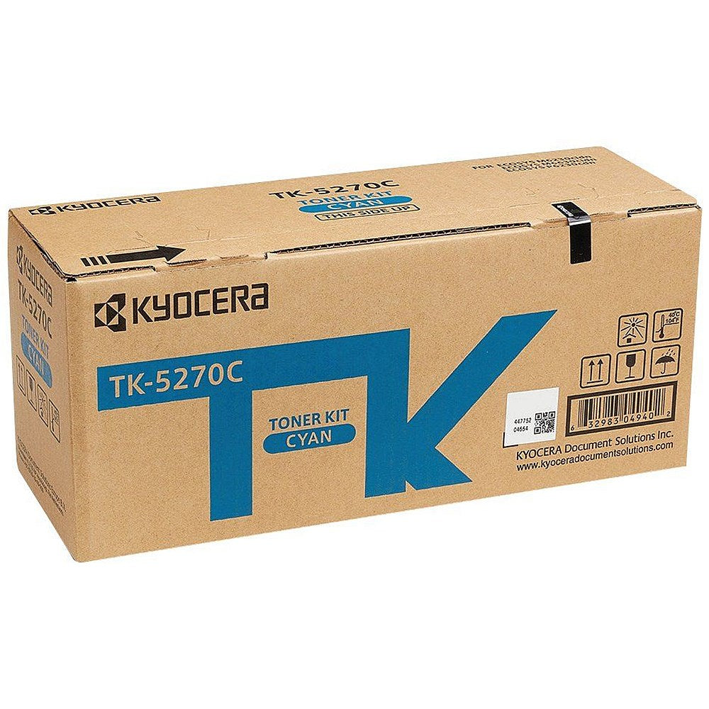 Kyocera TK-5270C Toner Cartridge Cyan 1T02TVCNL0