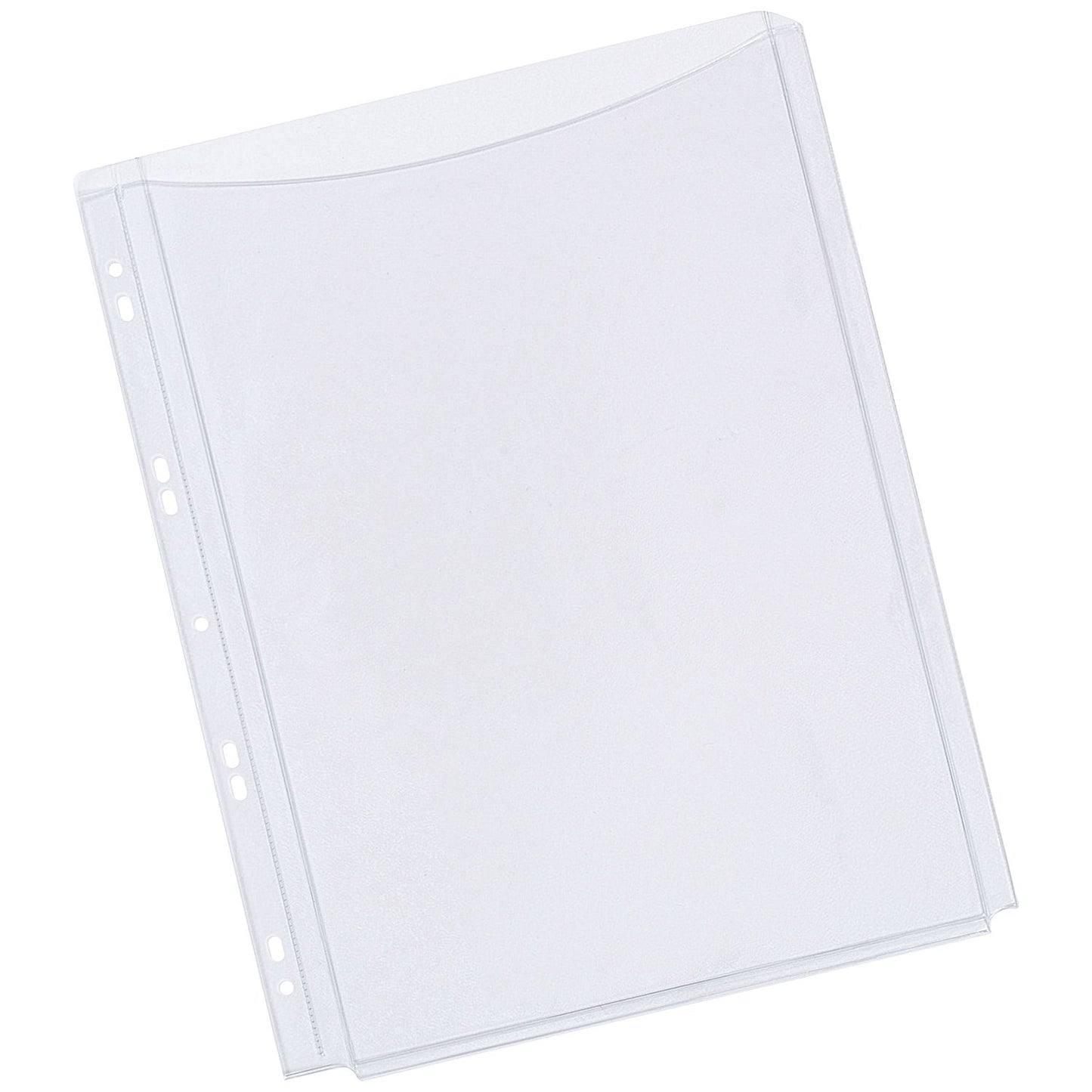Q-Connect A4 Full Cover Expanding Punched Pockets, 180 Micron, Top Opening, Pack of 5