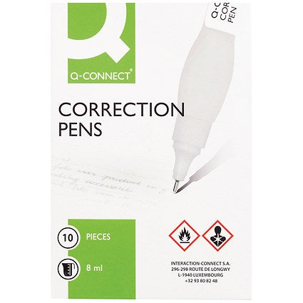 Q-Connect Correction Pen 8ml (10 Pack)