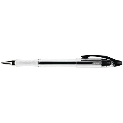 Q-Connect Delta Ballpoint Pen, Black, Pack of 12
