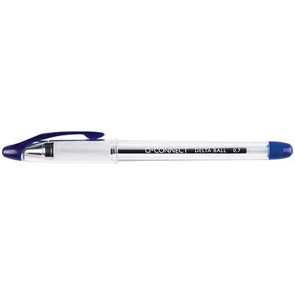 Q-Connect Delta Ballpoint Pen, Blue, Pack of 12