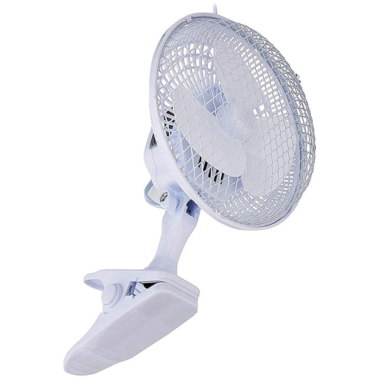 Q-Connect 6 Inch/152mm Clip On Portable Fan White Easy2Order : KF00401