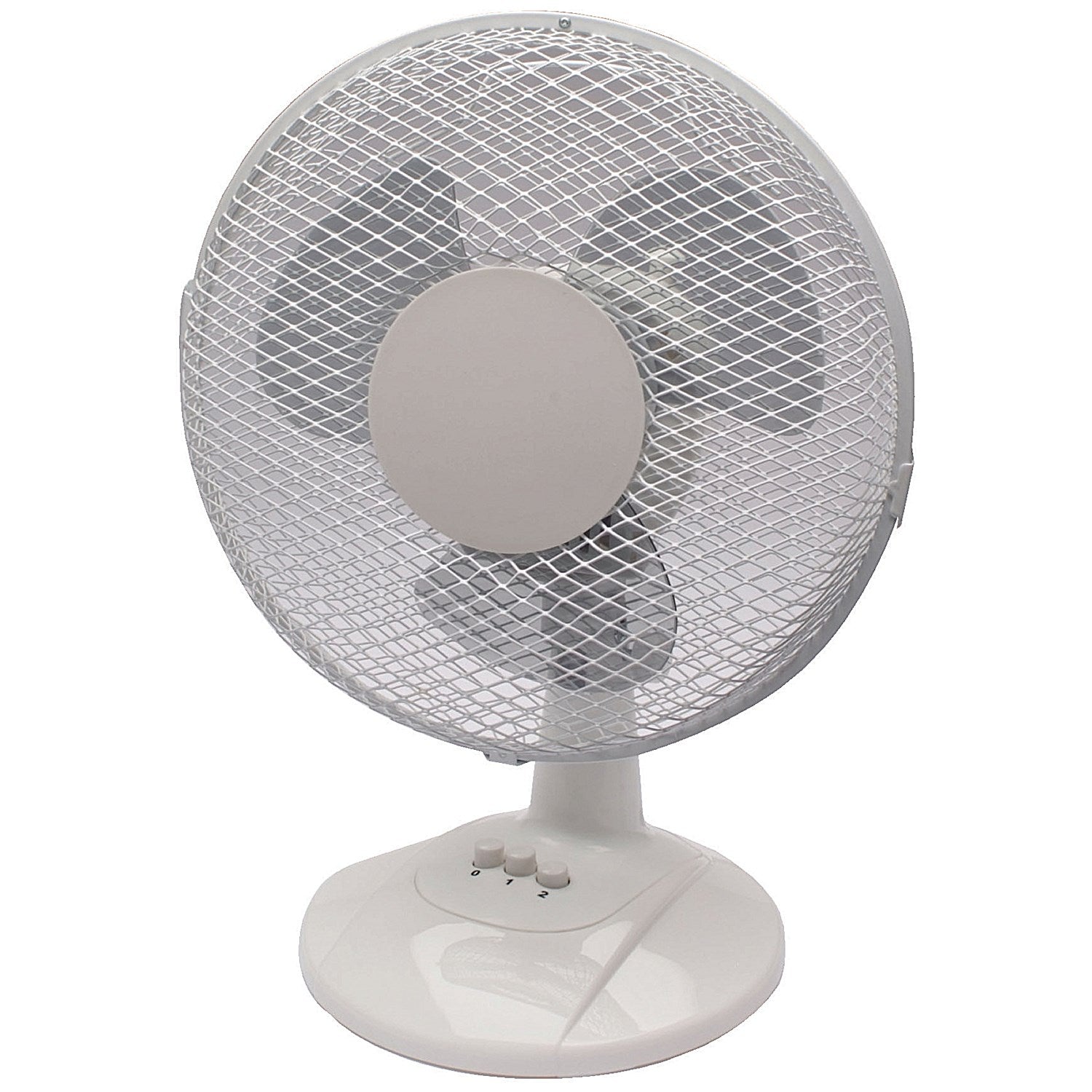 Q-Connect 9 Inch/229mm Desk Fan 2 Speed White Easy2Order : KF00402