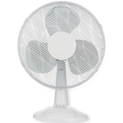 Q-Connect Desktop Oscillating Fan, 3 Speed, 16 Inch