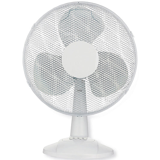Q-Connect Desktop Oscillating Fan, 3 Speed, 16 Inch