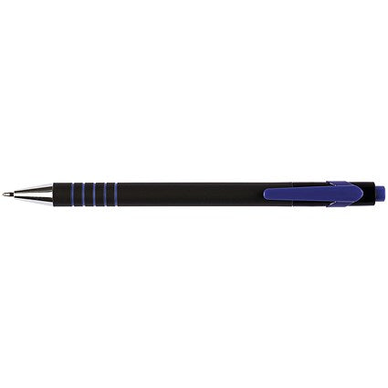 Q-Connect Lamda Ballpoint Pen, Blue, Pack of 12