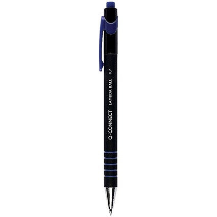 Q-Connect Lamda Ballpoint Pen, Blue, Pack of 12