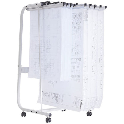 Q-Connect Mobile Plan Storage Trolley, Large, Up to A0