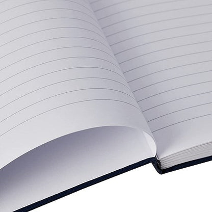 Q-Connect Casebound Manuscript Book, A5, Ruled, Blue, 192 Pages