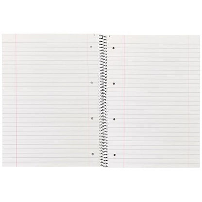 Q-Connect Wirebound Pad, A4, Ruled Feint & Perforated, 160 Pages, Grey, Pack of 5