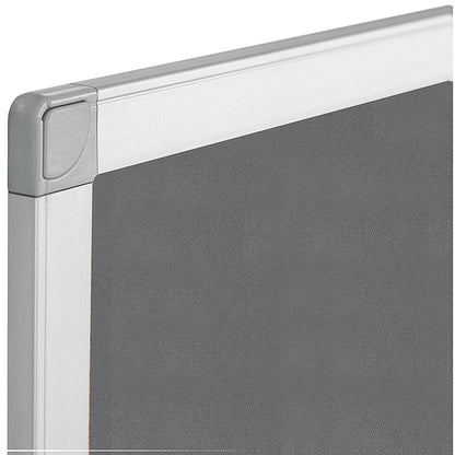 Q-Connect Noticeboard, Aluminium Trim, W900xH600mm, Grey