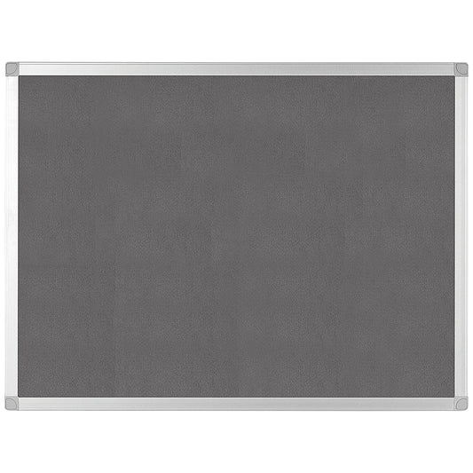 Q-Connect Noticeboard, Aluminium Trim, W900xH600mm, Grey