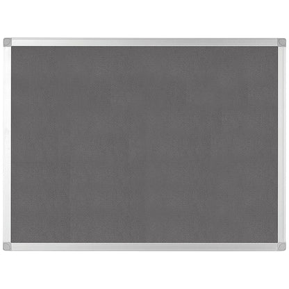 Q-Connect Noticeboard, Aluminium Trim, W1200xH900mm, Grey