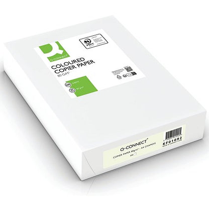 Q-Connect A4 Coloured Paper, Cream, 80gsm, Ream (500 Sheets)