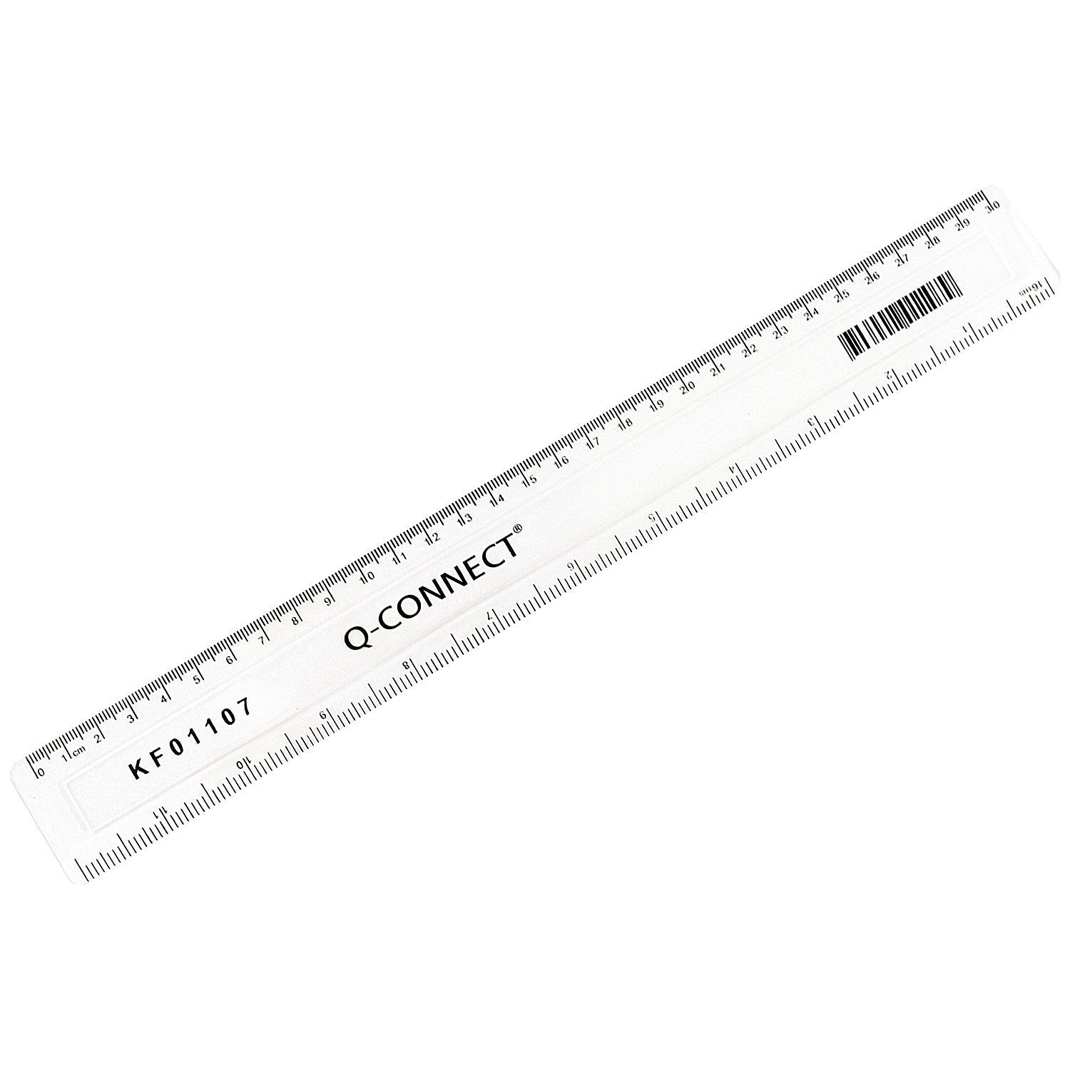 Q-Connect 300mm/30cm Clear Ruler Easy2Order : KF01107