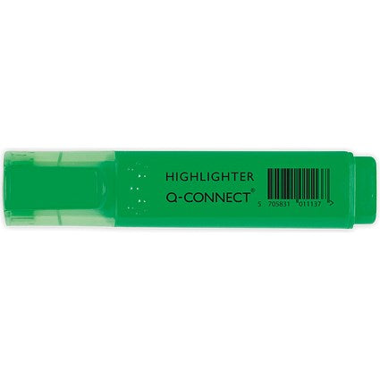 Q-Connect Green Highlighter Pen (10 Pack)