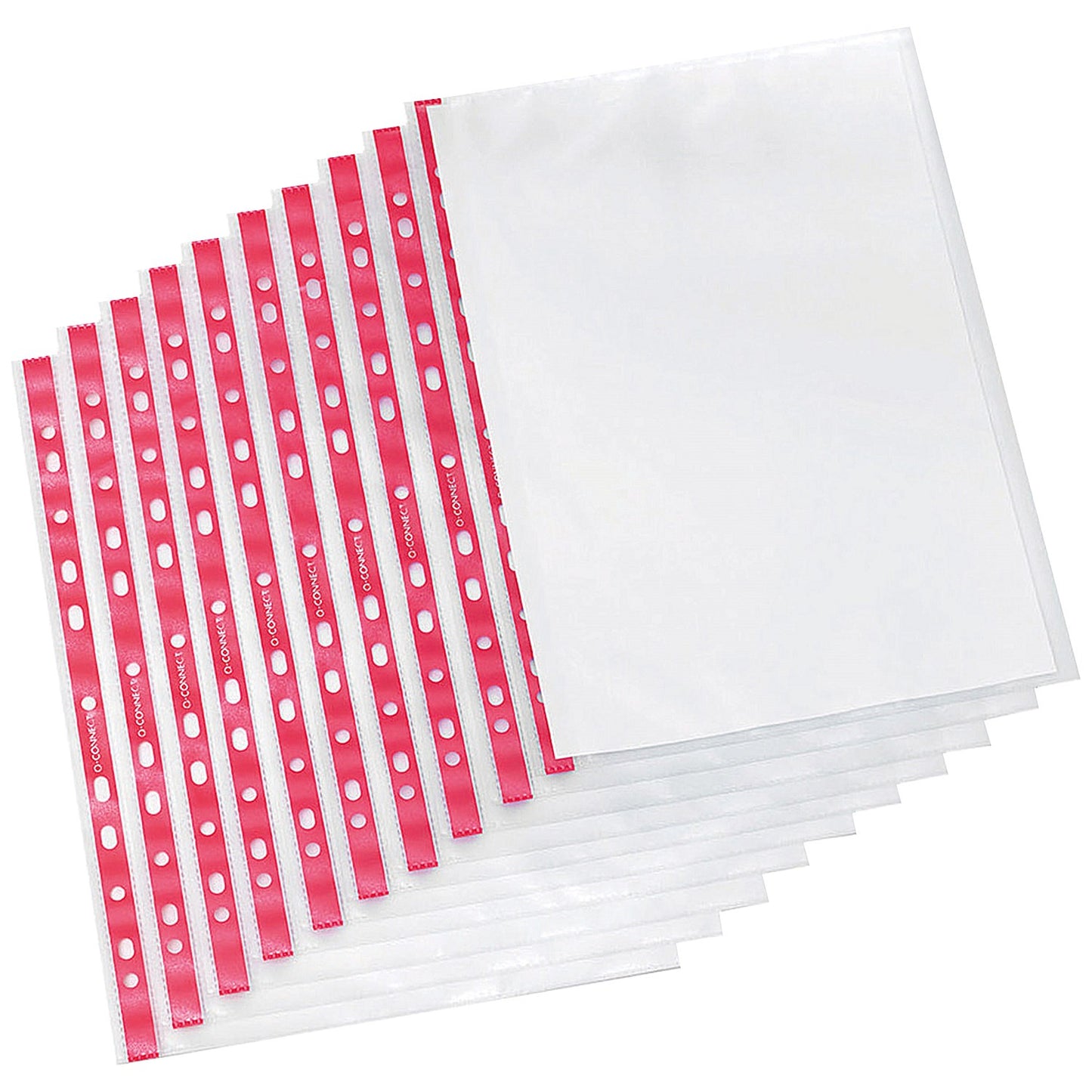 Q-Connect A4 Punched Pockets, 75 Micron, Side Opening, Pack of 25