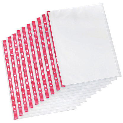 Q-Connect A4 Punched Pockets, 75 Micron, Side Opening, Pack of 25
