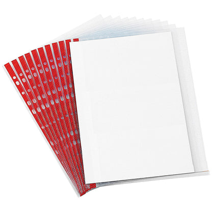 Q-Connect A4 Punched Pockets, 75 Micron, Side Opening, Pack of 25