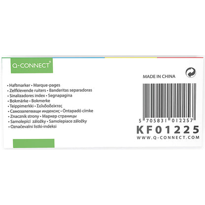 Q-Connect Quick Tabs, 25 x 45mm, Assorted, Pack of 160 (40 of each colour)