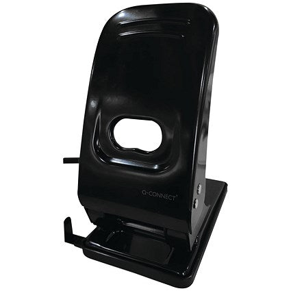 Q-Connect 2 Hole Punch, Capacity 63 Sheets, Black