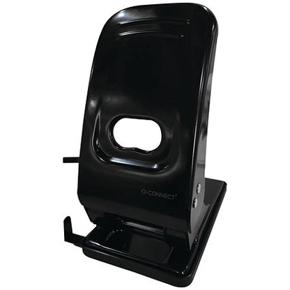 Q-Connect 2 Hole Punch, Capacity 63 Sheets, Black