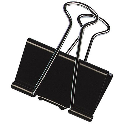 Q-Connect Foldback Clip 19mm Black (Pack of 10)
