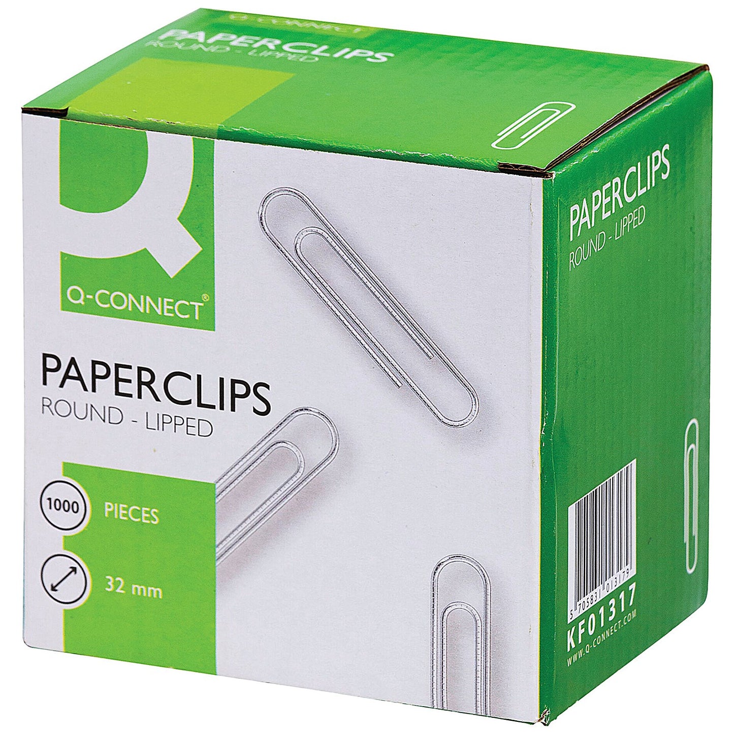 Q-Connect Paperclips Lipped 32mm (Pack of 1000)