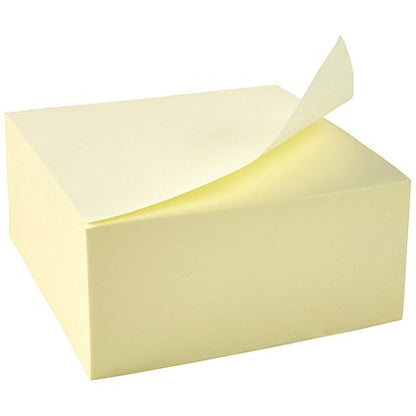 Q-Connect Quick Note Cube, 76 x 76mm, Yellow, 400 Notes per Cube