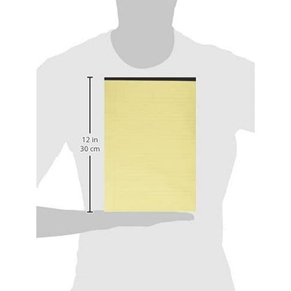 Q-Connect Executive Pad, A4, Ruled with Margin, 104 Pages, Yellow, Pack of 10